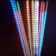 Load image into Gallery viewer, Christmas Lights 8 tube set 144L/30cm Icicle Meteor Shower Falling Star (Blue)