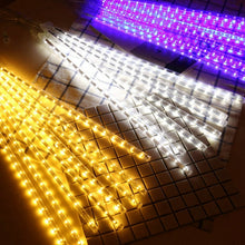 Load image into Gallery viewer, Christmas Lights 8 tube set 144L/30cm Icicle Meteor Shower Falling Star (Blue)